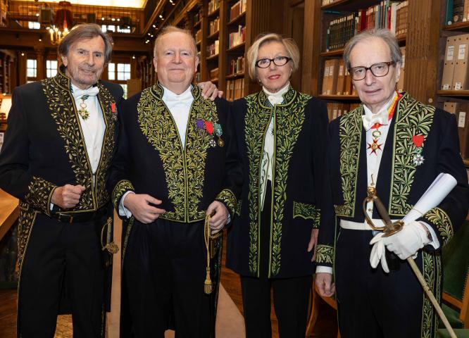 M. Christian JAMBET, parrains et M. Jean-Luc Marion