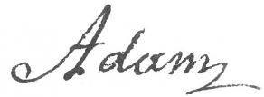 Signature de Jacques Adam