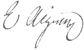 Signature d'Étienne Aignan