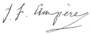 Signature de Jean-Jacques Ampère