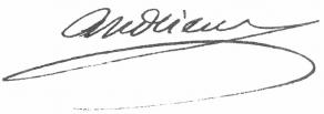 Signature de François Andrieux