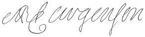 Signature de Marc-René d'Argenson