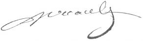 Signature d'Antoine-Vincent Arnault