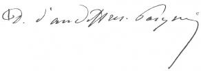 Signature d'Edme-Armand d'Audiffret-Pasquier