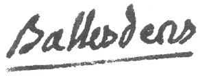 Signature de Jean Ballesdens