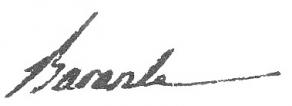 Signature de Prosper Brugière, baron de Barante