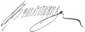 Signature de Jean Baudoin