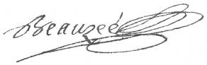 Signature de Nicolas Beauzée