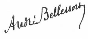 Signature d'André Bellessort