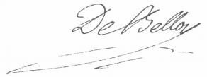 Signature de Pierre-Laurent Buirette de Belloy