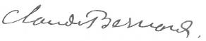 Signature de Claude Bernard