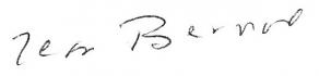 Signature de Jean Bernard