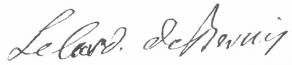 Signature de François-Joachim de Pierre de Bernis, cardinal