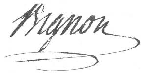 Signature d'Armand-Jérôme Bignon