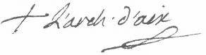 Signature de Jean de Dieu-Raymond Boisgelin de Cucé, archevêque d'Aix