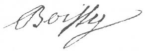 Signature de Louis de Boissy