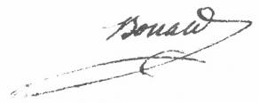 Signature du vicomte de Bonald