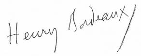 Signature d'Henry Bordeaux