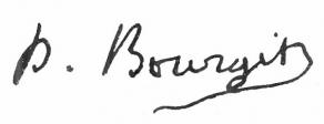 Signature de Paul Bourget