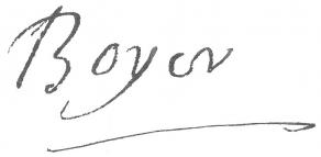 Signature de Claude Boyer
