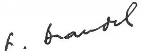 Signature de Fernand Braudel