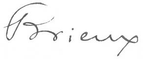 Signature d'Eugène Brieux