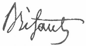 Signature de Charles Brifaut