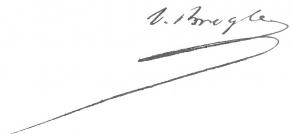 Signature de Victor de Broglie
