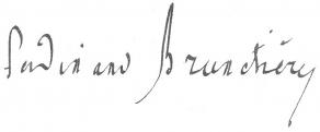 Signature de Ferdinand Brunetière