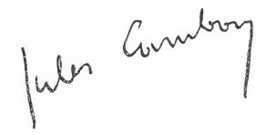 Signature de Jules Cambon
