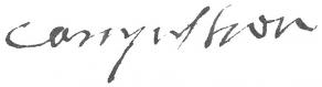 Signature de Jean Galbert de Campistron