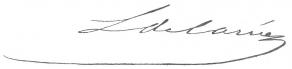 Signature de Louis de Carné