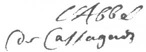 Signature de Jacques Cassagne