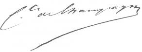 Signature de François-Joseph de Champagny