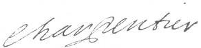 Signature de François Charpentier