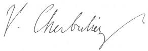 Signature de Victor Cherbuliez