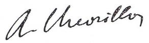 Signature d'André Chevrillon