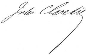 Signature de Jules Claretie