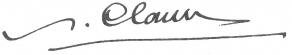 Signature de Paul Claudel