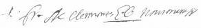 Signature de François de Clermont-Tonnerre