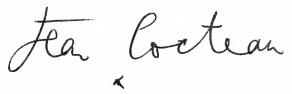 Signature de Jean Cocteau