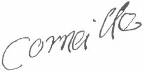 Signature de Thomas Corneille