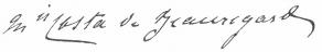 Signature de Charles Costa de Beauregard
