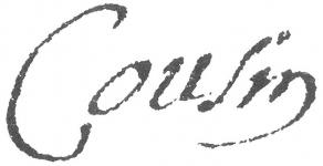 Signature de Louis Cousin
