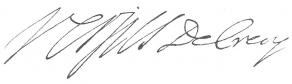 Signature de Louis de Verjus, comte de Crécy