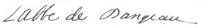Signature de Louis de Courcillon de Dangeau