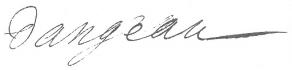 Signature de Philippe de Dangeau