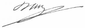 Signature de Pierre Daru