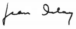 Signature de Jean Delay