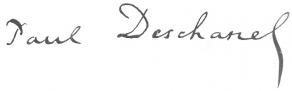 Signature de Paul Deschanel